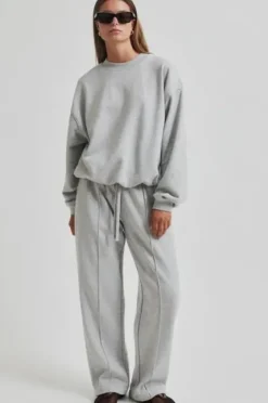 Second Female Abadell collegehousut, grey melange