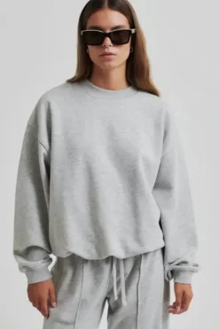 Second Female Abadell collegehousut, grey melange