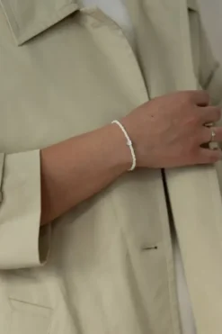 Joyem Aina rannekoru, valkoinen/hopea