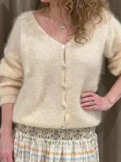 Americandreams - Cornelia mohairneuletakki, almond