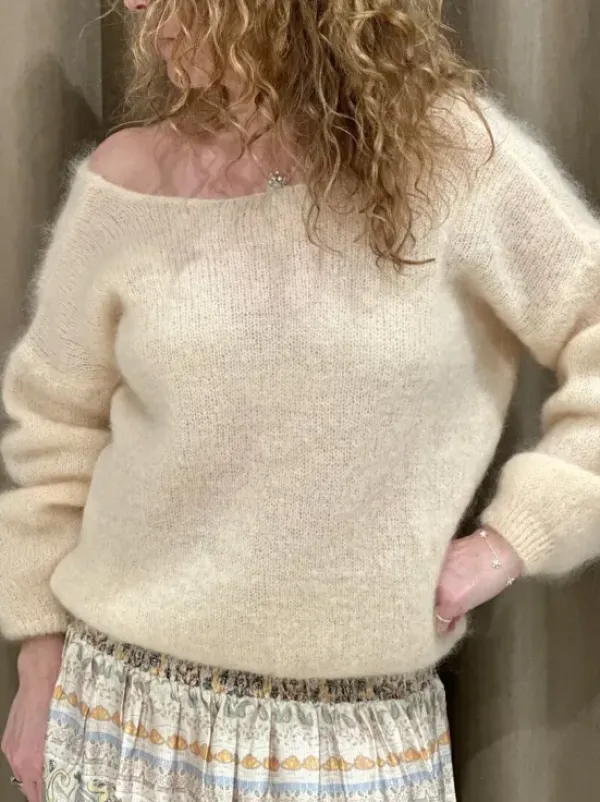 Americandreams - Cornelia mohairneuletakki, almond