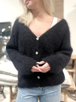 Americandreams - Cornelia mohairneuletakki, black