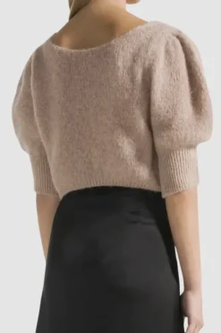 Americandreams - Manda neuletakki alpakkaa, medium brown