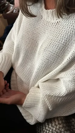 Americandreams - Pepper puuvillaneule, valkoinen