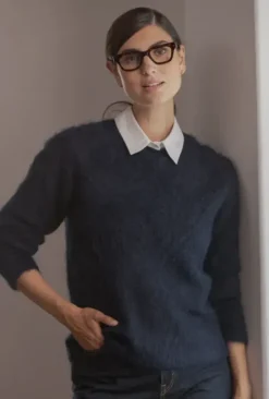 Original Story Arielle pitkähihainen neule, dark navy