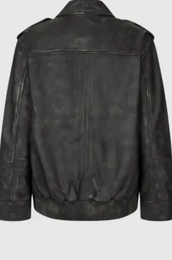 Second Female Auras Leather Jacket, black