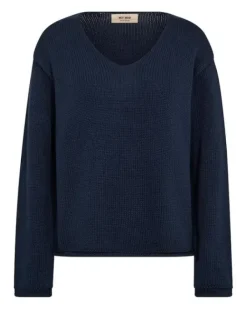 Mos Mosh Bine puuvillaneule v-kaula-aukolla, spellbound