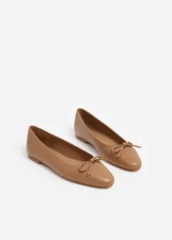 Flattered Bodil ballerinat nahkaa, cognac