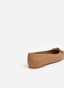 Flattered Bodil ballerinat nahkaa, cognac