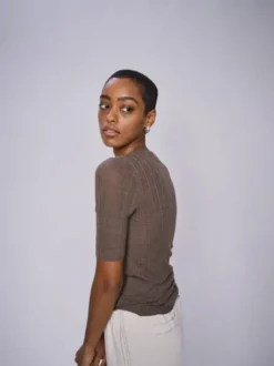 Mos Mosh Bouch lyhythih trikoopaita villaa, chocolate chip