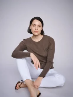 Mos Mosh Bouch pitkähih trikoopaita villaa, chocolate chip