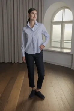 Original Story Cami kauluspaita luomupuuvillaa, sky