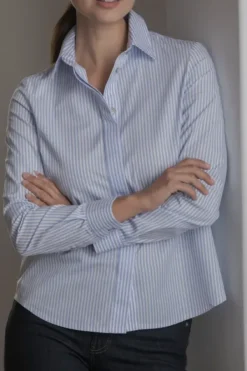 Original Story Cami kauluspaita luomupuuvillaa, sky