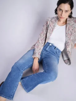 Mos Mosh Cecilia Sioux Jeans, mid blue ankle