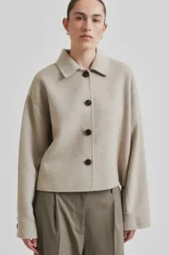 Second Female Cira Jacket, beige melange