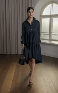 Original Story Clarette pitkähihainen mekko, dark navy