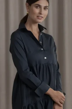 Original Story Clarette pitkähihainen mekko, dark navy