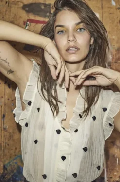 Co'couture - DropCC top, off white