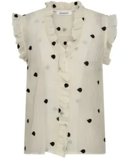 Co'couture - DropCC top, off white