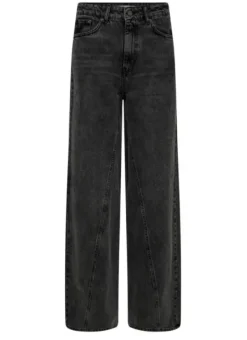 Co'couture - VikaCC Long Wide Seam Jeans, black