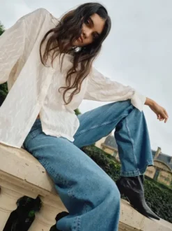 Mos Mosh Colette Lyon Jeans, mid blue long