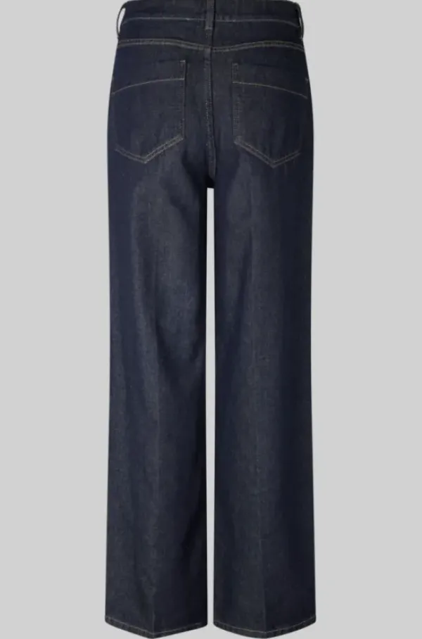 Second Female Columbus New Denim Trousers, dark blue denim