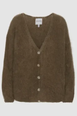 Americandreams Cornelia mohairneuletakki, dark brown