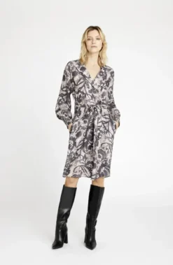 Gustav Costa knee mekko, harmaa-lilac