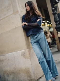 Mos Mosh Dara Vint Jeans, mid blue, long