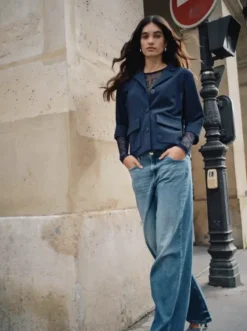 Mos Mosh Dara Vint Jeans, mid blue, long