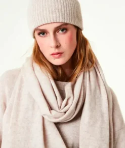 Cafe Latte Davida - iso cashmerehuivi, light beige