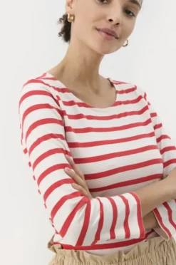 Part Two Emel t-paita, bittersweet and white stripe