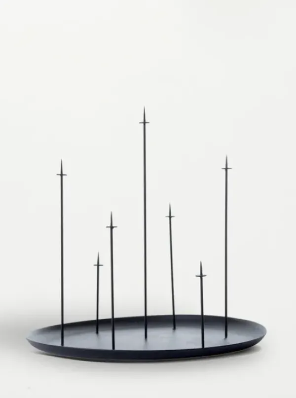 ENO studio - MULTI CANDLE PIN kynttilänjalka, musta