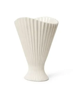 Cafe Latte Ferm Living - Fountain vaasi, off-white