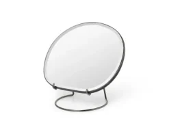 Cafe Latte Ferm Living - Pond pöytäpeili, dark chrome