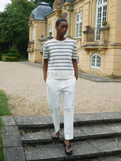 Mos Mosh Finlo Paper lyhythihainen neule, ecru