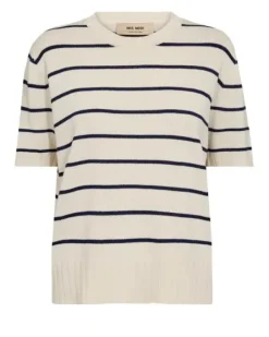 Mos Mosh Finlo Paper lyhythihainen neule, ecru