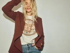 Mos Mosh Fiona t-paita printillä, ecru