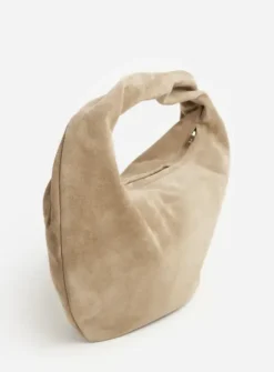 Flattered - Alva shoulder bag, suede sand