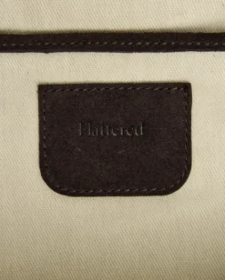 Flattered - Alva shoulder bag, suede chocolade