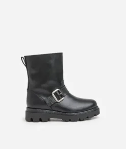 Flattered - Anine saappaat nahkaa, musta