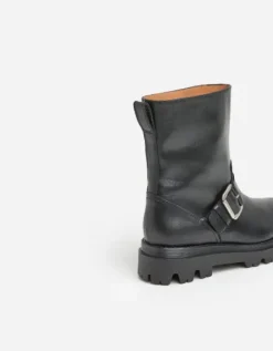 Flattered - Anine saappaat nahkaa, musta