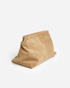 Flattered - Clay Clutch mokkanahkaa, sand