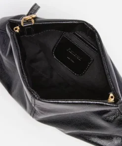 Flattered - Clay Mini Clutch handbag, Patent black