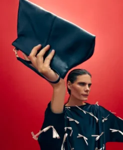 Flattered - Clay Mini Clutch handbag, Patent black