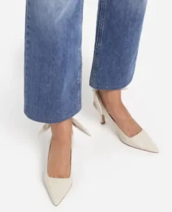 Flattered - Franchesca Bow korkokengät, creme