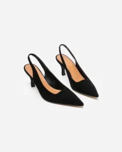 Flattered - Franchesca Suede korkokengät, musta