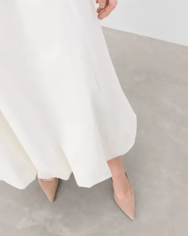 Flattered - Franchesca Suede korkokengät, sand