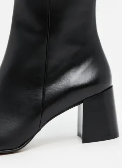 Flattered - Gill nilkkurit nahkaa, musta