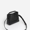 Flattered - Hedda mini handbag, black croco